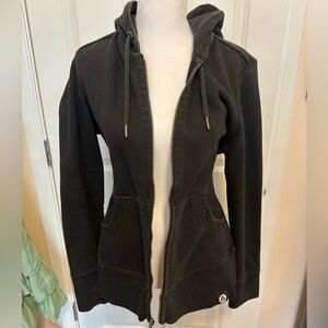 American Giant Classic Full Zip hoodie, black, size medium